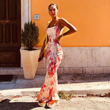 Load image into Gallery viewer, Dulzura neon satin lace up 2019 summer women bodycon long midi dress sleeveless backless elegant party outfits sexy club clothes